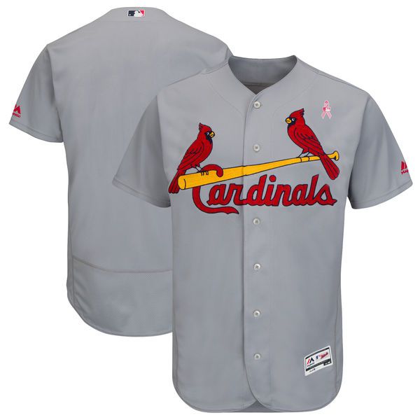 Men St.Louis Cardinals Blank Grey Mothers Edition MLB Jerseys